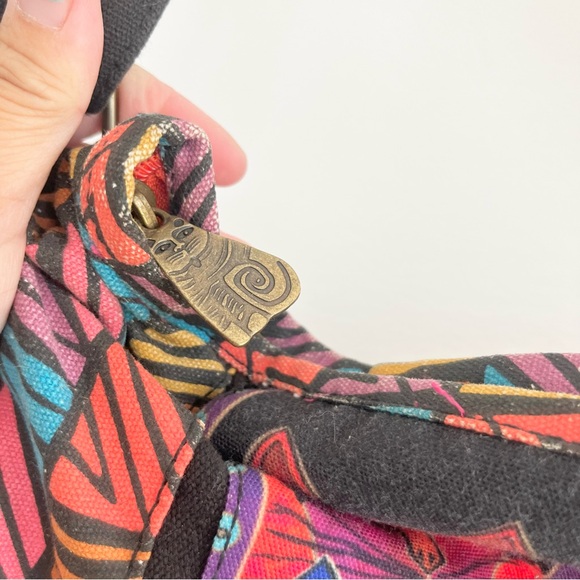 Laurel Burch Painted Cat Fabric Crossbody Purse Art To Wear Unique Small Pink - Picture 4 of 7